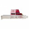 Dual M.2 PCIe SSD Adapter Card, PCIe x8 / x16 to Dual NVMe or AHCI M.2 SSDs, PCI Express 4.0, 7.8GBps/Drive, Bifurcation Required - Windows/Linux Compatible, TAA (DUAL-M2-PCIE-CARD-B)