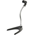 Desktop Microphone Stand - Universal Tabletop Mic Holder w/ Flexible 8.2'' Inch Gooseneck Mount and Solid U Shape Base - Perfect for Table Desk or Counter - PMKS8,Black