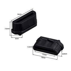 Silicone 10Pcs HDMI Anti-Dust Cover Plugs Protector Stopper Cap for Female Port Black for TV,Computer,Other Devices.