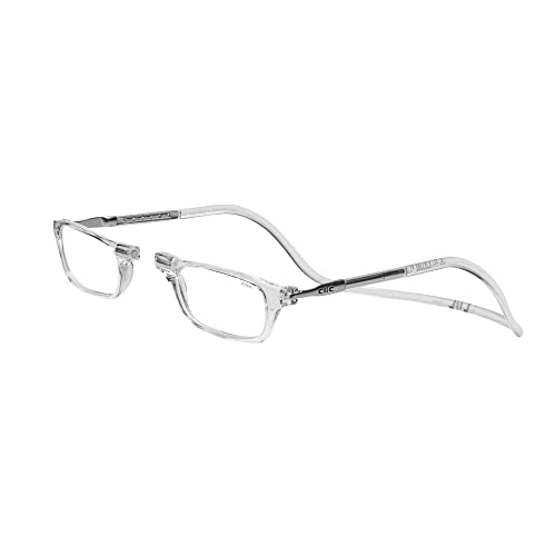 CliC Sunglass Adjustable Front Connect Ready Reader, 1.75 Strength, Clear Frame