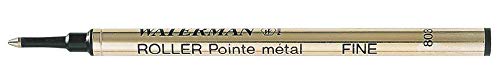 (R) Refill, Rollerball, Fine Point, 0.5 mm, Black (2-Pack)