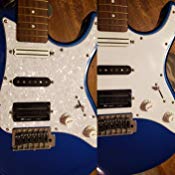 Guitar HSS Pickguard and Tremolo Trem Cover Back Plate fits Yamaha PACIFICA Guitar Black 3 Ply