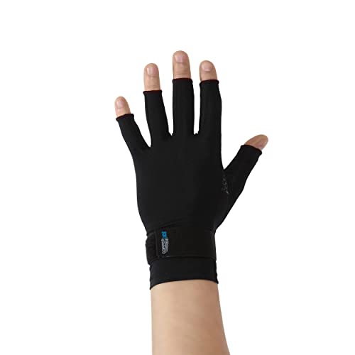 ICE Compression Gloves Infused with Menthol, Black, Large/X-Large