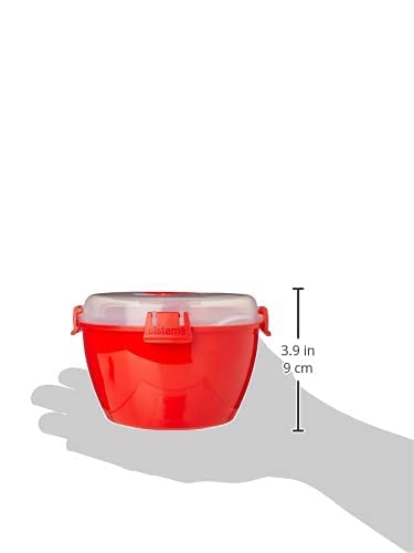 1109ZS Microwave Collection Noodle Bowl, 1 Count (Pack of 1), Red