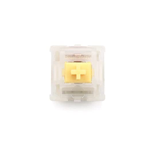 Gateron Milky Yellow Mechanical Keyboard MX 5 pin Switches Shaft for All MX Support 4 pin RGB (70 PCS)