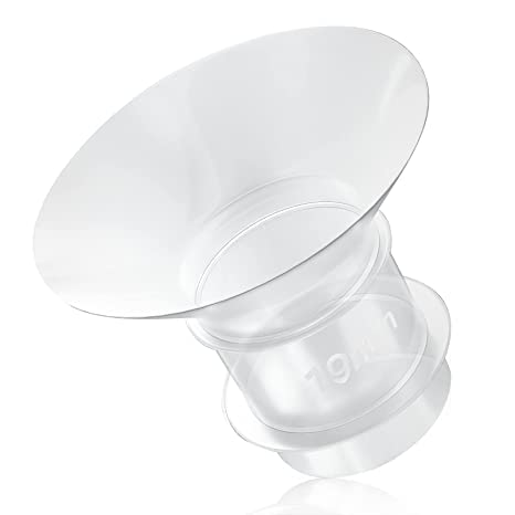 Flange 19mm Replacement,Suitable for S9/S10/S12,Wearable Breast Pump Shield/Flange Insert,Milk Collector 24mm Universal