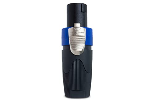NL4FX 4-Pole speakON Cable Connector, Dark Grey Bushing