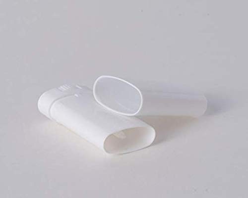 Wholesale 5ML BPA Free White Empty Plastic Oval Lip Balm Tubes Deodorant Containers Lipstick Tube Bottle For Chapstick Homemade Crayon (12PCS)