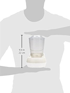 Pets Extra Small Auto Gravity Feeder, 1.5 Pound Capacity for Dogs and Cats, White
