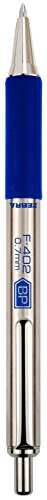 Zebra F-402 Ballpoint Stainless Steel Retractable Pen, Fine Point, 0.7mm, Blue Ink, 2-Count