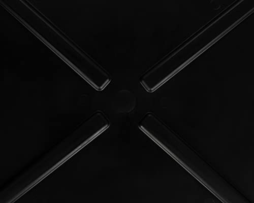 Dishwasher Drain Pan - Protects Floors, Cabinets, Walls & Features Front Opening for Easy Leak Detection - Crafted of Heavy-Duty Polymer - Black, 23-5/8” x 20-1/2” (20602)