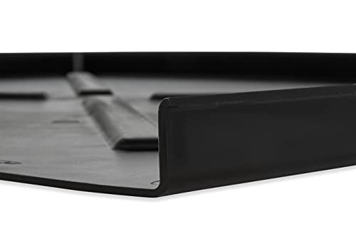 Dishwasher Drain Pan - Protects Floors, Cabinets, Walls & Features Front Opening for Easy Leak Detection - Crafted of Heavy-Duty Polymer - Black, 23-5/8” x 20-1/2” (20602)