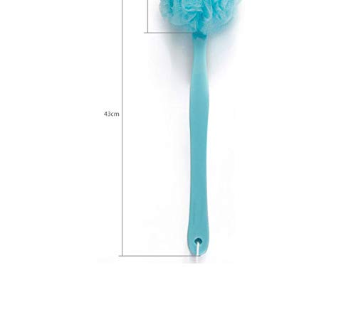 Long Handled Loofah on a Stick Scrubber, Bath Sponge (Random Color)