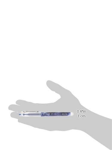 , Precise P-500 Gel Ink Rolling Ball Stick Pens, Marbled Barrel, Extra Fine Point 0.5 mm, Blue, Pack of 12