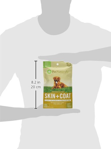 Skin and Coat for Dogs with Dry, Itchy and Irritated Skin, 30 Chews - Salmon Oil, Vitamin E and Flax Oil - No Corn or Wheat - Vet Recommended