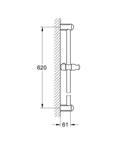 Grohe New Tempesta 24 In. Shower Bar , Chrome - 27523000