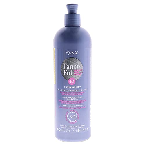 , Fanci-Full Instant Hair Color Rinse, 42 Silver Lining ,Temporarily Evens Tones, Blends Away Gray, 15.2 Oz
