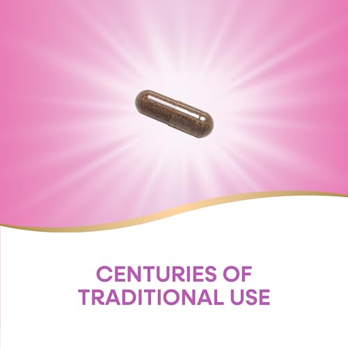 Nature's Way Vitex Fruit, Traditional Menstrual Cycle Support*, Traditional Women's Health Support*, Chasteberry, Vegan, 320 Capsules (Packaging May Vary)