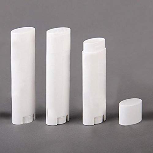 Wholesale 5ML BPA Free White Empty Plastic Oval Lip Balm Tubes Deodorant Containers Lipstick Tube Bottle For Chapstick Homemade Crayon (12PCS)