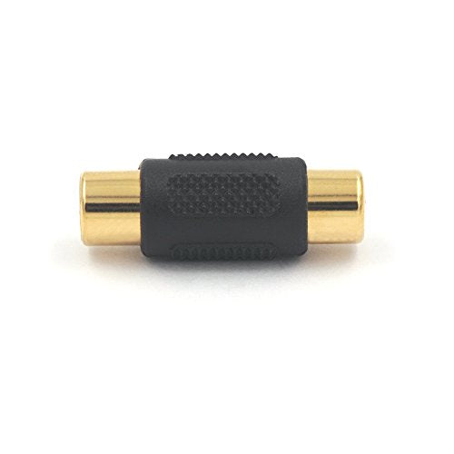 6-Pack Gold Plated RCA Female to RCA Female Coupler,Compatible with Phono,Speaker,RCA Cable,Amplifier