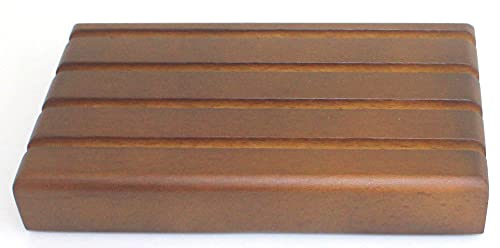 Challenge Coin Display Stand Wooden Holder Rack Case Holds 12 Military Challenge Coins, Walnut Finish