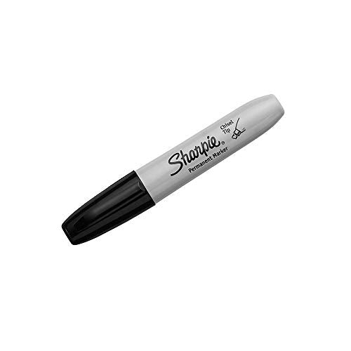 Permanent Markers, Chisel Tip, Black, 2 Count