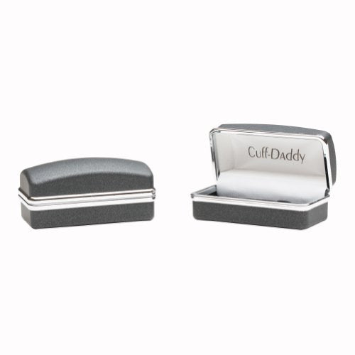Sapphire Blue Ball Cufflinks with Presentation Gift Box - Perfect for Travel