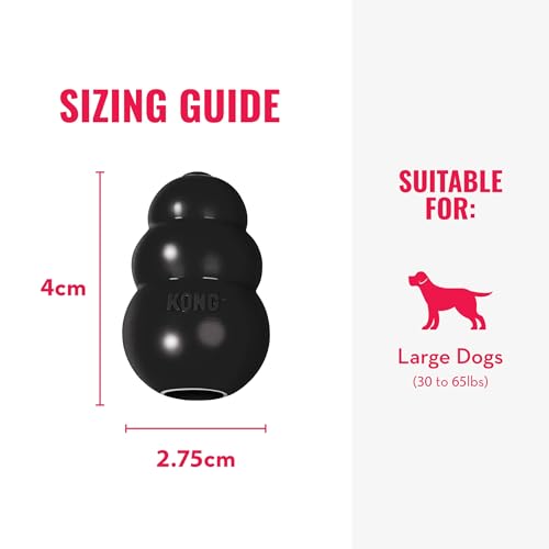 Extreme Dog Toy - Fetch & Chew Toy - Treat-Filling Capabilities & Erratic Bounce for Extended Play Time Most Durable Natural Rubber Material - for Power Chewers - for Large Dogs