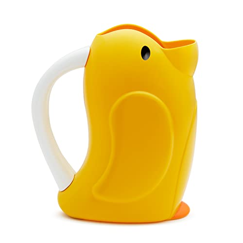 ® Duckling™ Shampoo Bath Rinser Cup, Ultra Soft and Flexible Rim, Babies, Toddlers and Kids, Yellow Duck