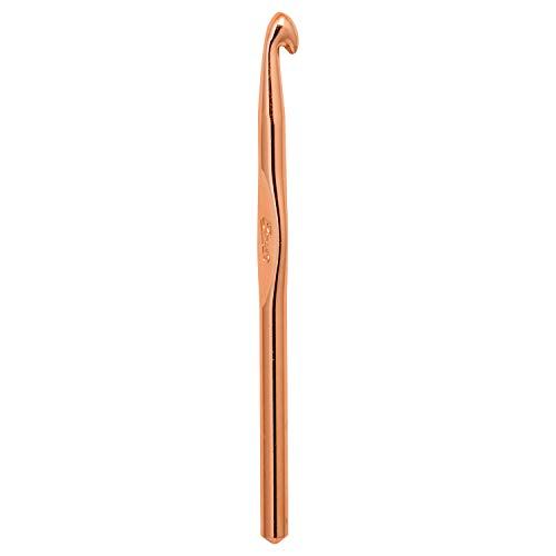 332621800NM Aluminum Crochet Hook, US Size N, 10 mm, Gold