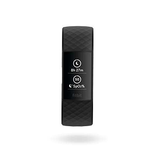 Charge 4 Fitness and Activity Tracker with Built-in GPS, Heart Rate, Sleep & Swim Tracking, Black/Black, One Size (S &L Bands Included)