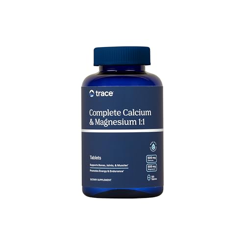 Complete Calcium & Magnesium 1:1 - Dietary Supplement for Bone Health & Energy Support - Mineral Supplement to Aid Immune Health - Formula with Sea Minerals - 120 Tablets (30 Servings)