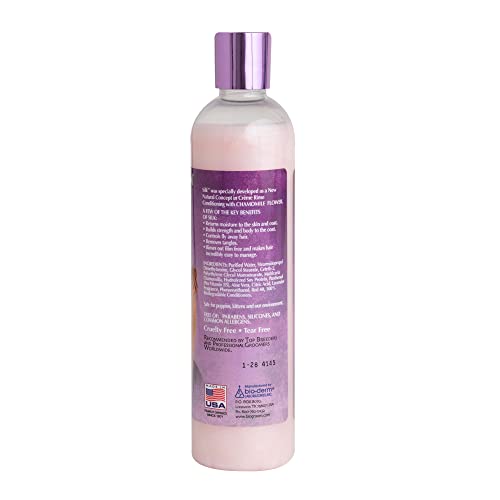 Bio-Groom Silk Creme Rinse Dog Conditioner - Conditioner for Dogs, Puppy Conditioner, Dog Conditioner Detangler, Dog Hair Conditioner - 12 Fl Oz 1-Pack
