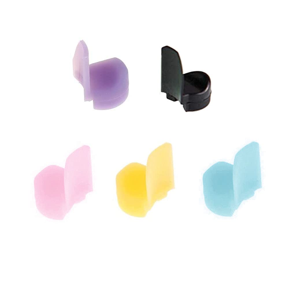 Pack of 5 Soft Silicone Clarinet Oboe Thumb Rest Cushion Thumb Protector for Woodwind Instrument 5 Colors