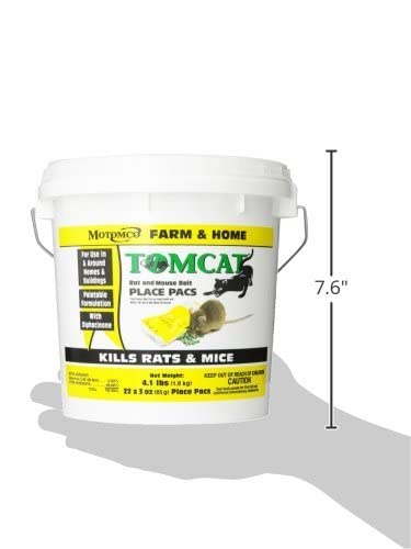 MOTOMCO Tomcat Mouse and Rat Pack/Pail, 3-Ounce, 22 Count Pail