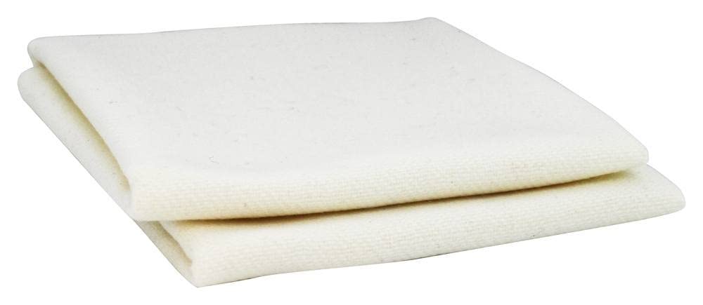 Wool Flannel - Large Size, 18 x 24 - 100% White Wool, Extra Thick Weave, Unbleached, No Synthetics, For Castor Oil Packs, Reusable - Cruelty-Free, Eco-Friendly