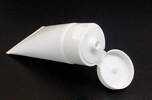 24PCS 20ML/0.68oz Empty Refillable Cosmetic Squeeze Tube Bottle Containers Jars Pot With Flip Cap For Makeup Shampoo Facial Cleanser Body Cream Shower Gel Liquids Lip Gloss(White)