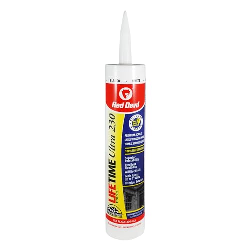 0770 Lifetime Ultra 230 Premium Elastomeric Acrylic Latex Sealant, 10.1 oz, White