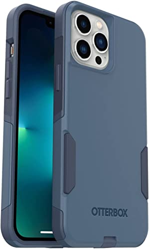 Commuter Series Polycarbonate Case For iPhone 13 Pro Max and iPhone 12 Pro Max (Blue, Rock Skip Way)