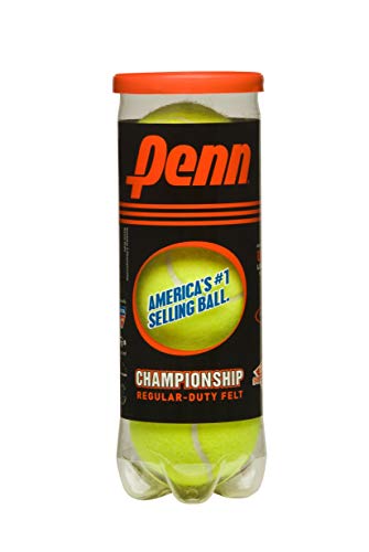 Championship- Regular Duty Felt Pressurized Tennis Balls - 1 Can, 3 Balls