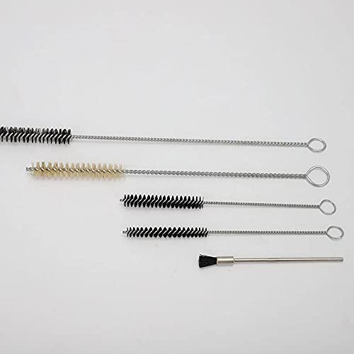 17 PCS Paint Spray Gun Cleaning Maintenance Brush Kit - Wire Lubricant Cleaner w/Nylon Mini Brushes and Needles for Tattoo Equipment,HVLP Airbrush Nozzles