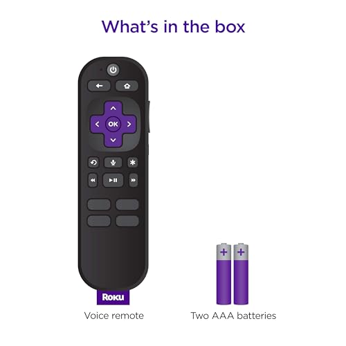 Voice Remote | Replacement TV Remote Control with Voice Control, Simple Setup, & Pre-Set App Shortcuts - Compatible with TV, Players, & Audio Devices