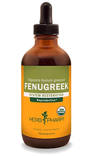 Certified Organic Fenugreek Liquid Extract for Female Reproductive Support - 4 Ounce