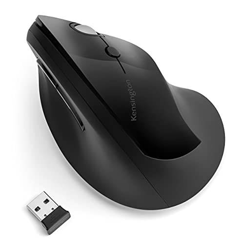 Pro Fit Ergo Vertical Wireless Mouse- Black (K75501WW), 2.8x3x4.4