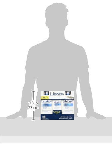 Lubriderm Daily Moisture Lotion Value Pack 2/24oz + 1/6oz = Total of 54 Oz.