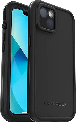 iPhone 13 (ONLY) FRE Series Case - BLACK, waterproof IP68, built-in screen protector, port cover protection, snaps to MagSafe