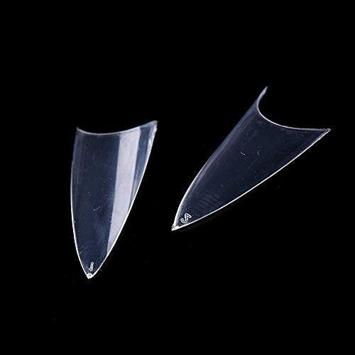 500pcs Clear Sharp Ending Stiletto False Nail Tips