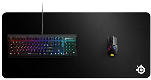QcK Gaming Mouse Pad - XXL Thick Cloth - Sized to Cover Desks