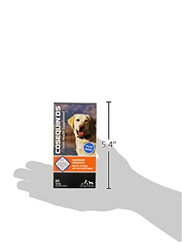 Cosequin Maximum Strength Joint Health Supplement for Dogs - With Glucosamine, Chondroitin, and MSM, 60 Chewable Tablets