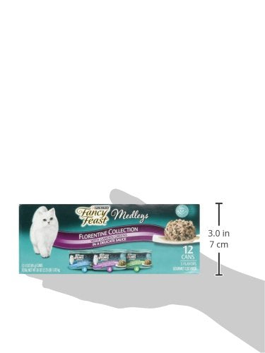 Purina Wet Cat Food Medleys Florentine Wet Cat Food Variety Pack - (2 Packs of 12) 3 oz. Cans